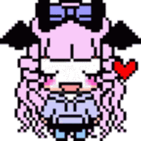 Pastel Goth Girl Pastel Pixel Art Sticker