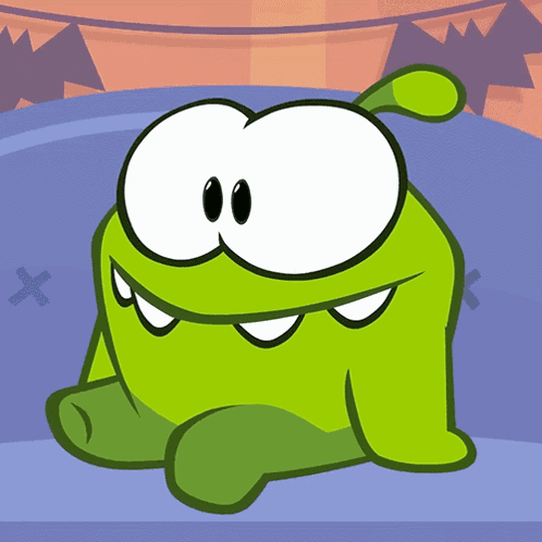 Patiently Waiting Om Nom GIF