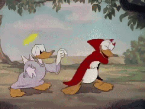 Pato Donald Angel Vs Diablo GIF