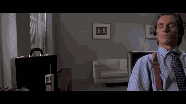 Patrick Bateman American Psycho GIF