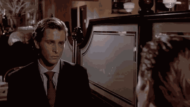 Patrick Bateman GIF