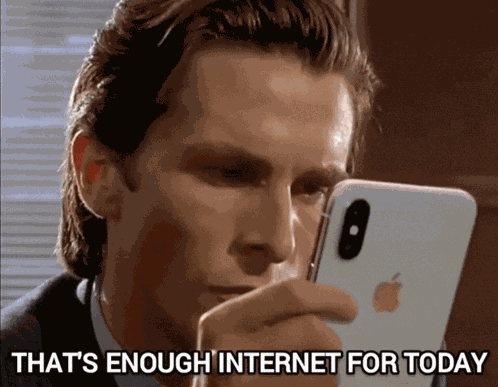 Patrick Bateman Oh My God GIF