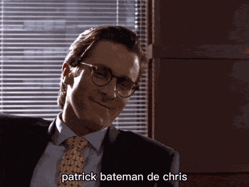 Patrick Bateman Patrick Bateman Chriss GIF