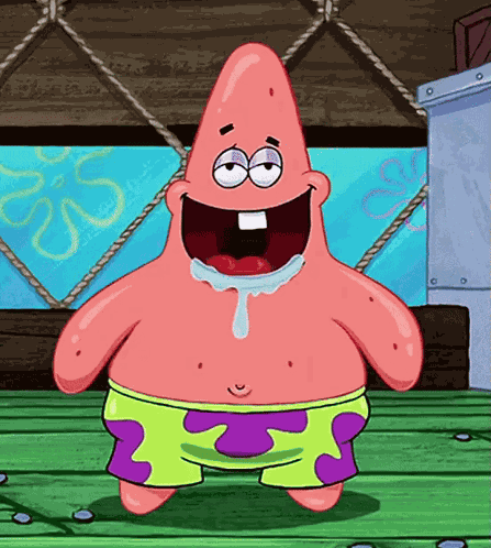 Patrick Drooling Patrick Star GIF