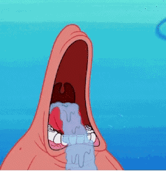 Patrick Mouth GIF