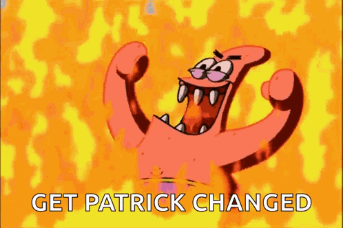 Patrick Star Evil Laugh GIF