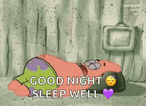 Patrick Star Sleepy GIF
