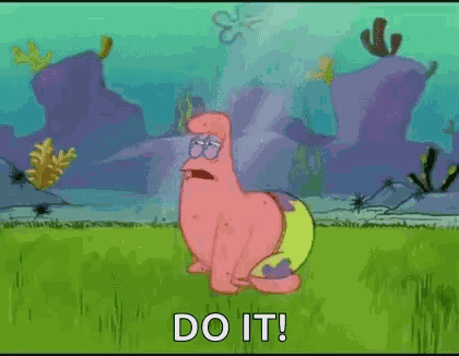 Patrick Starfish Cough GIF