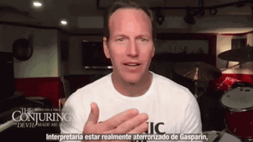 Patrick Wilson Talking Fast GIF