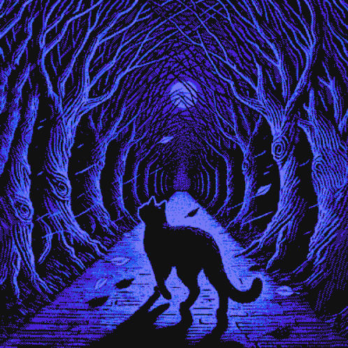 Patternbase Black Cat GIF