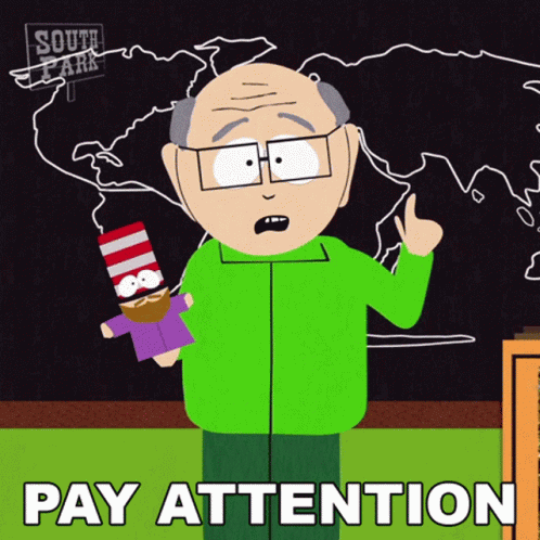 Pay Attention Mr Garrison GIF