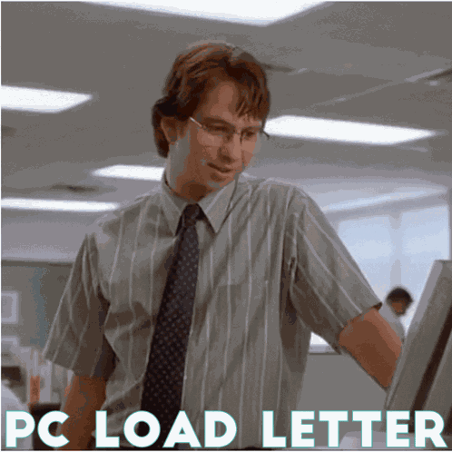 Pc Load Letter Office Space GIF
