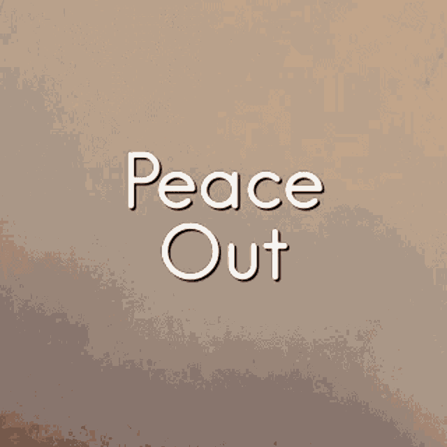 Peace Out Hand GIF