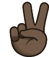 Peace Sign Joypixels Sticker