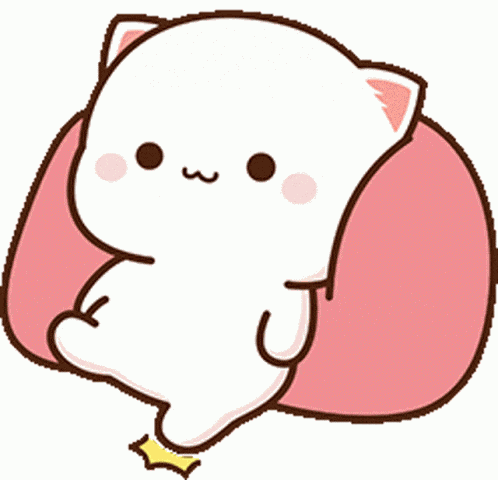 Peach Cat Kick Peach Cat Silly GIF