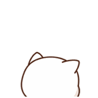 Peach Goma Surprised Sticker