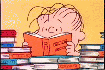Peanuts Book GIF
