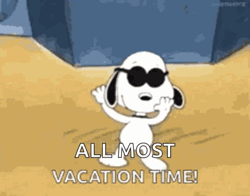 Peanuts Vacation Time GIF