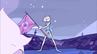 Pearl Steven Universe The Crystal Gems Flag GIF