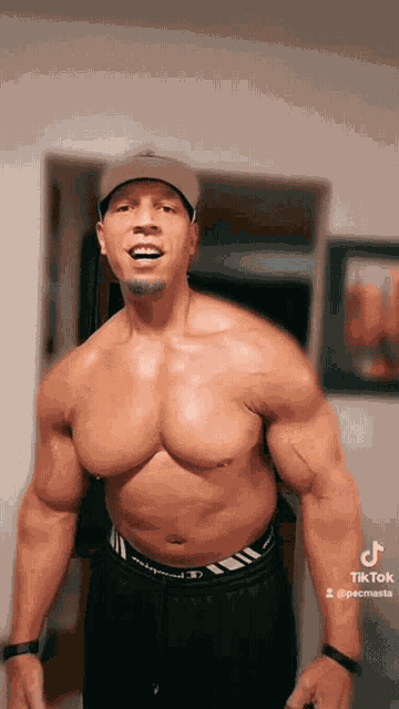 Pec Bounce Bodybuilder GIF