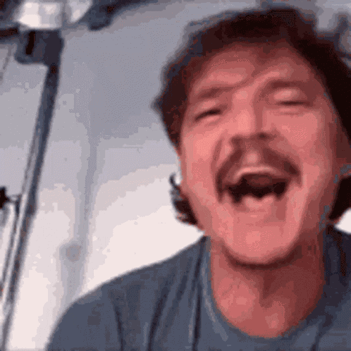 Pedro Pascal Happy GIF