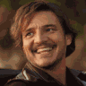 Pedro Pascal Smiling GIF