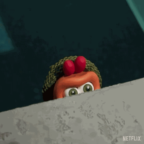 Peeking Chicken Run Dawn Of The Nugget GIF