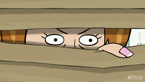 Peeking Through The Blinds Creeping GIF
