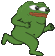 Peepo Peepo Run Sticker
