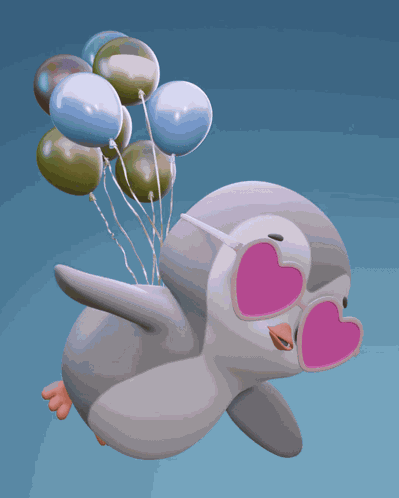 Pengu Flying GIF
