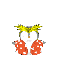 Penguin Behavior Jumping Sticker