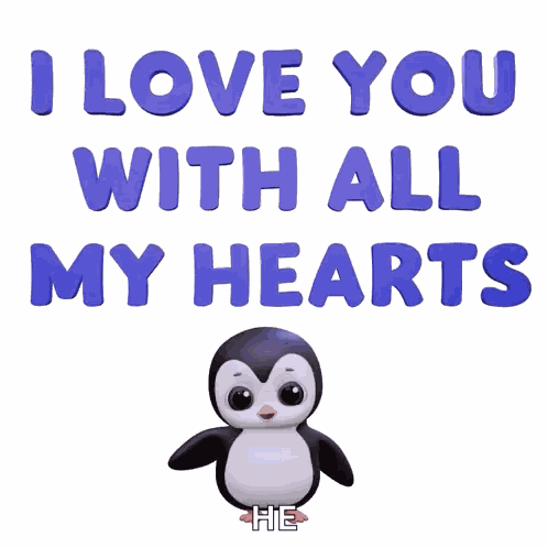 Penguin I Love You GIF
