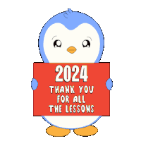 Penguin New Year Sticker