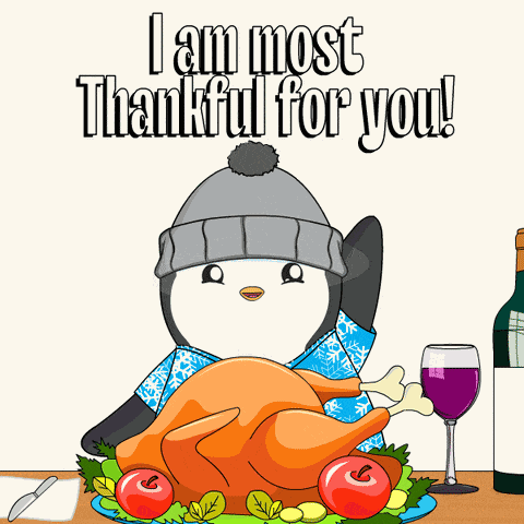Penguin Thanksgiving GIF
