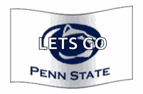 Penn State Hockey Flag Banner GIF