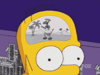 Pensando Homer GIF