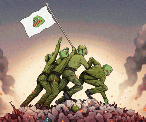 Pepe Army Pepe Flag GIF