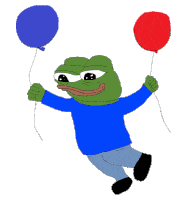 Pepe Balloons Sticker