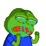 Pepe Crying Sticker
