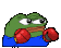 Pepe Fighting Pepe Sticker
