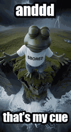 Pepe Im Out GIF