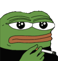 Pepe Smoke Sticker