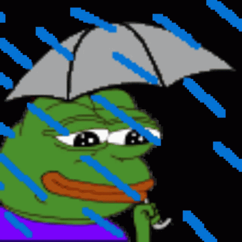 Pepe The Frog Rain GIF