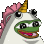 Pepecorn Pepe Unicorn Sticker