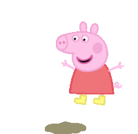 Peppa Pig Muddy Puddles Sticker