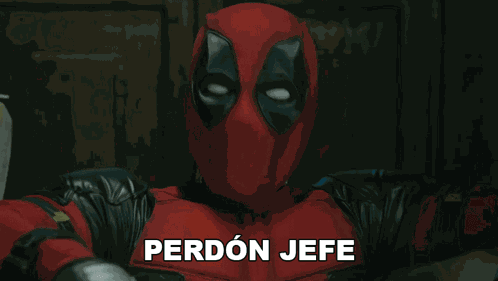 Perdón Jefe Deadpool GIF