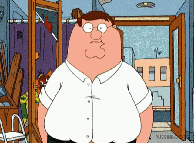 Peter Griffin Walk Away GIF
