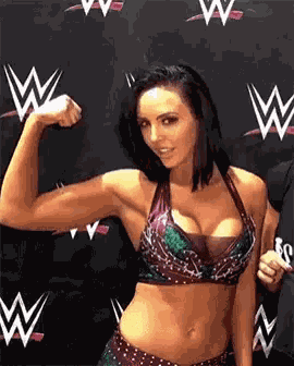 Peyton Royce Flexing GIF