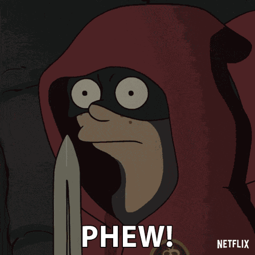 Phew Princess Bean GIF