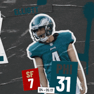 Philadelphia Eagles (31) Vs. San Francisco 49ers (7) Fourth Quarter GIF